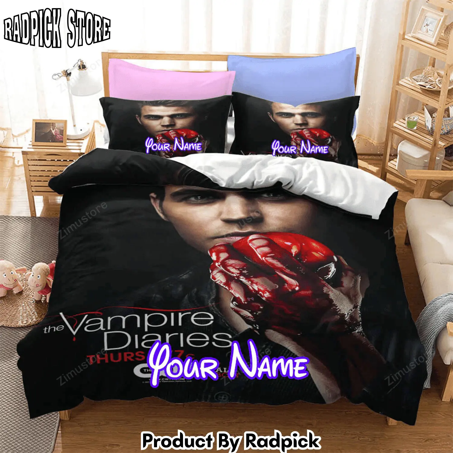 Radpick the vampire diaries cosplay bedding duvet cover bed sheets sets8925 rp327884
